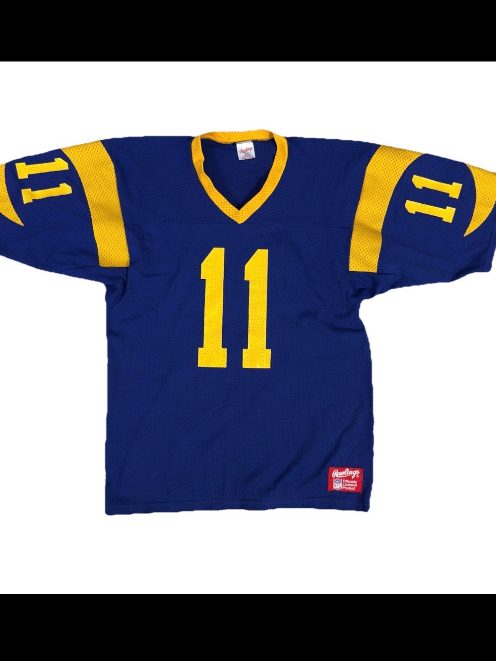 VTG 80s Los Angeles Rams Jim Everett Jersey MacGregor Sand-Knit Mens AdultLarge